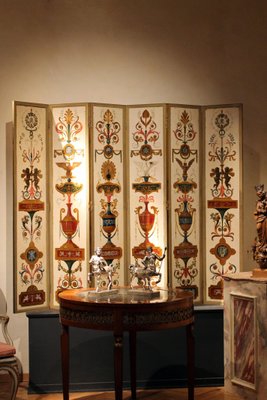 Italienischer Raumteiler aus lackiertem Holz mit vergoldeter Bronze, 19. Jh  bei Pamono kaufen | Kunstdrucke