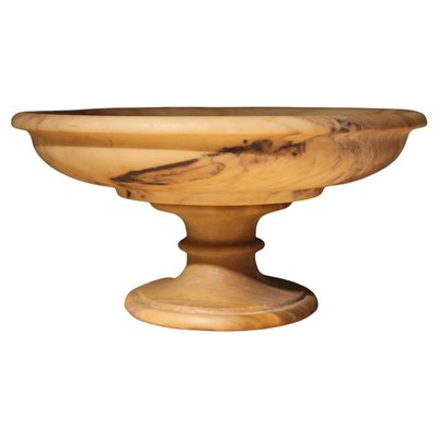Italienische neoklassizistische Marmorschale aus dem 19. Jh. auf Sockel oder Tazza-Aufsatz bei Pamono kaufen