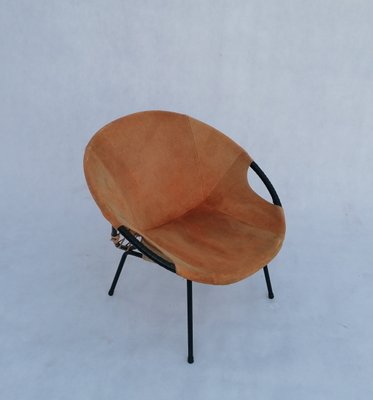 Mid Century Circle Balloon Chair by Lusch Erzeugnis for Lusch Co 1960s