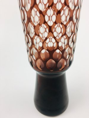Vaso grande in vetro colorato, anni '60 in vendita su Pamono