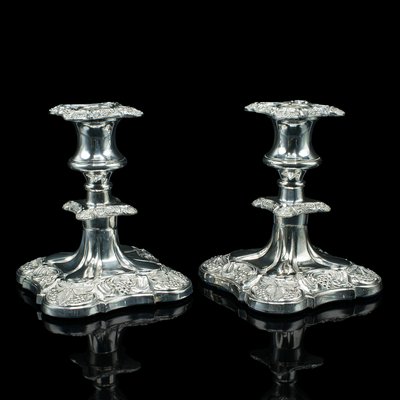 Pair of Silver Plated Candlesticks Pair of Silver Plated Candlesticks