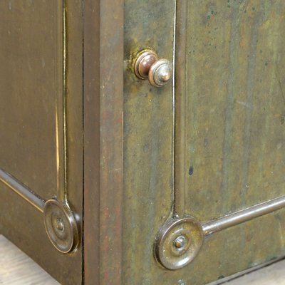 Nightstand with brass sale hardware