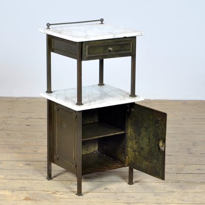 Brass metal nightstand deals