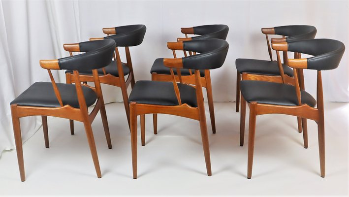 Scandinavian Teak Chairs by Johannes Andersen, 1960s, Set of 6 for