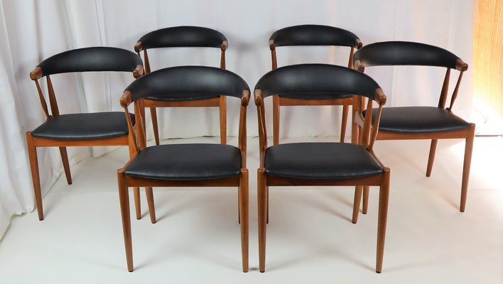 Scandinavian Teak Chairs by Johannes Andersen, 1960s, Set of 6 for