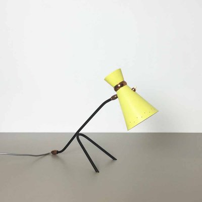 yellow desk lamp
