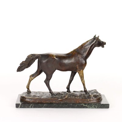 Vintage Brass Horse Figurine Decoration Cheval 