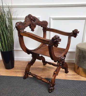 Antique on sale savonarola chair