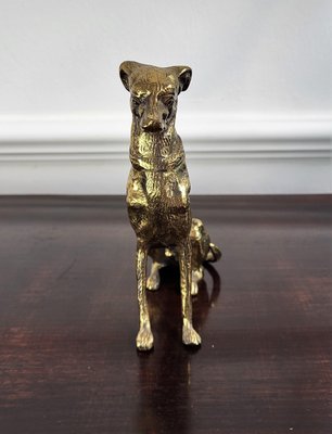 Fermacarte Scrivania Originale A Forma Di Mano In Ottone Lucido - Stile Vintage