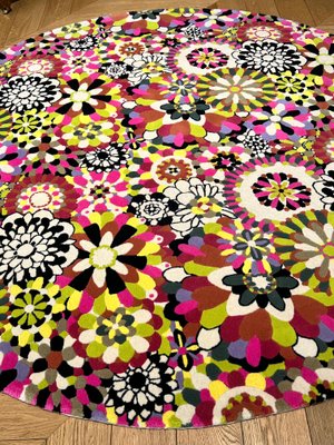Tapis Floral Multicolore Casa Circle 20ème Siècle de Missoni, 1983 en vente  sur Pamono