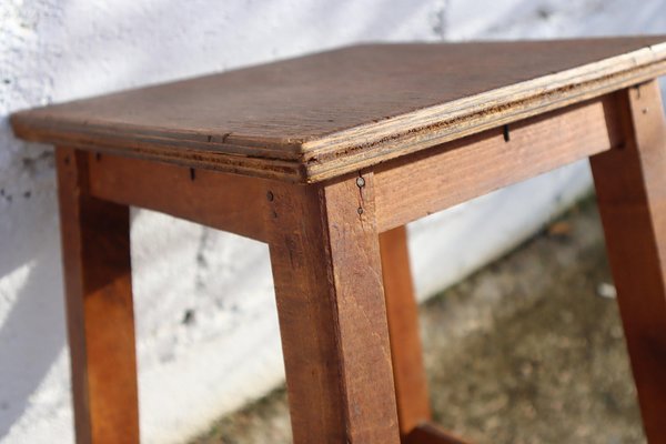 Antique wood step sale stool