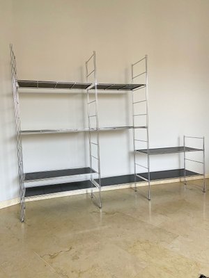 Modular Metal Bookcase, Italy, 1970s for sale at Pamono