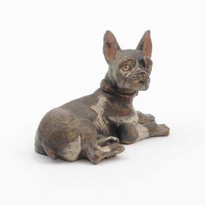 Französische Bulldogge Figur von Wiener Bronze, 1900 bei Pamono kaufen