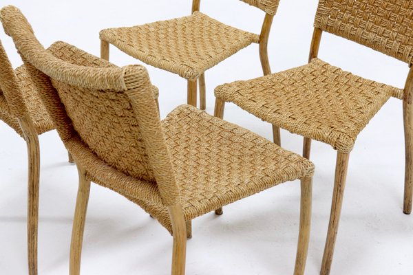 Bamboo and rope chair sale