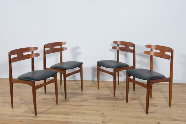 Model 178 Dining Chairs by Johannes Andersen for Bramin 1960s Set of 4