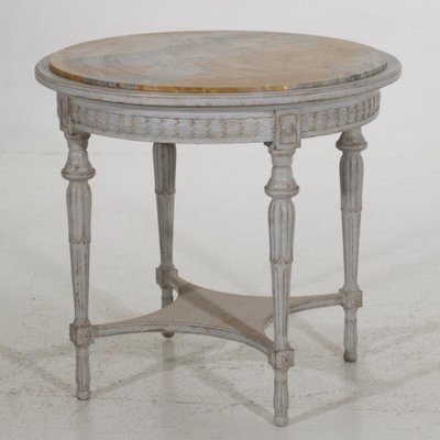 Marble round entry table deals