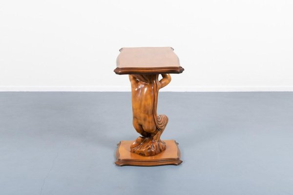 Italian Sculptural Side Table, 1970s for sale at Pamono Italian Sculptural Side Table, 1970s for sale at Pamono