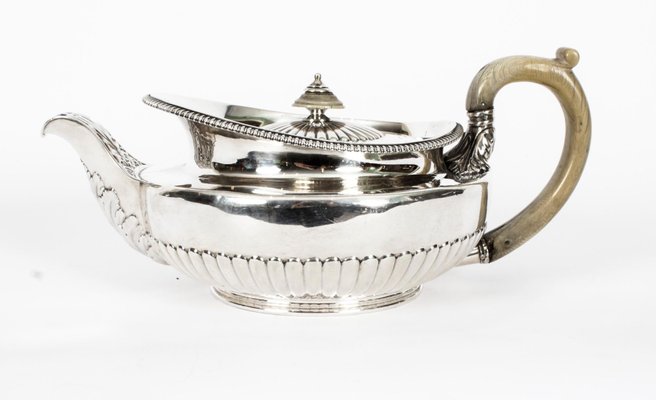 Antique Georgian Sterling Silver Teapot attributed to Paul Storr