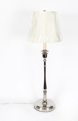 Vintage Ralph Lauren Chrome Table Lamps 1990s Set of 2 for sale