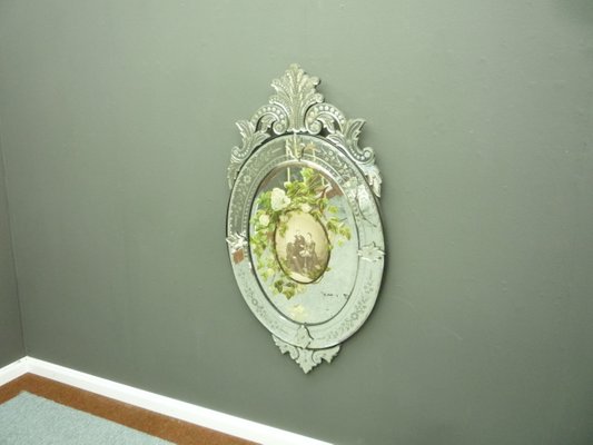 Espejos pequeños con marco decorativo en amarillo y verde. Juego de 2 en  venta en Pamono