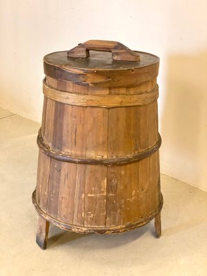 Recipiente rustico antico per farina in vendita su Pamono