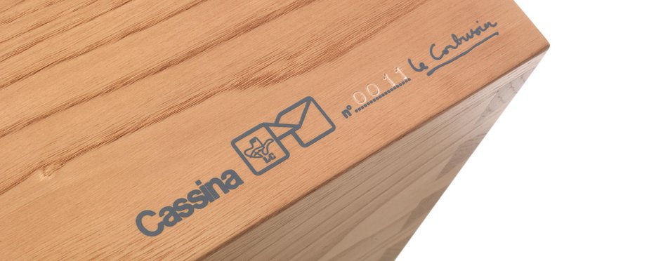 LC14 Cabanon Wood Stool by Le Corbusier for Cassina for sale