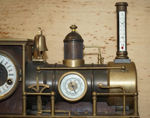 Ancienne Locomotive Jouet – Bois Et Tôle – Début 20ème Siècle
