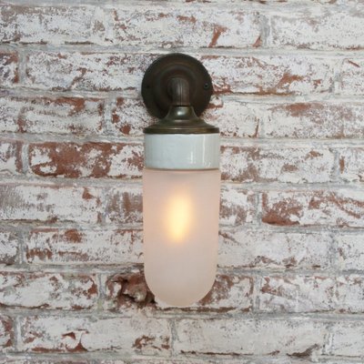 Frosted sconce deals