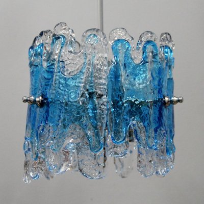 Teal Glass Pendant Light vintage murano glass pendant light 2