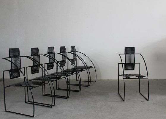 カッシーナ Mario Botta quinta マリオボッタChair B stoop | “QUINTA” Chair by Mario Botta for Alias in Steel