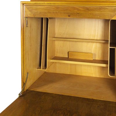 French Walnut Secretary Cabinet 1940s For Sale At Pamono