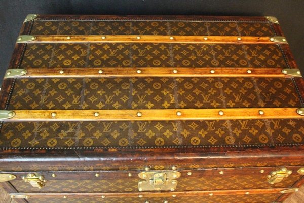 Stenciled Monogram Steamer Trunk from Louis Vuitton, 1920s for sale at  Pamono