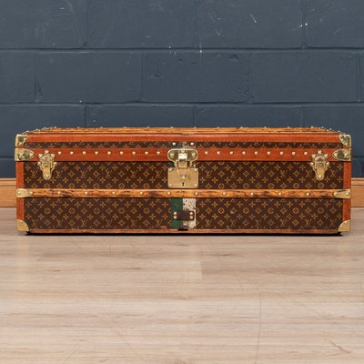 Louis Vuitton Monogram Steamer Trunk With Tray Antique French Luggage