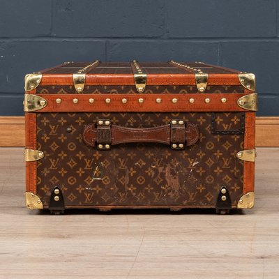 Antique French Cabin Trunk in Louis Vuitton, 1910 for sale at Pamono
