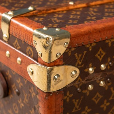 Antique French Cabin Trunk in Louis Vuitton, 1910 for sale at Pamono