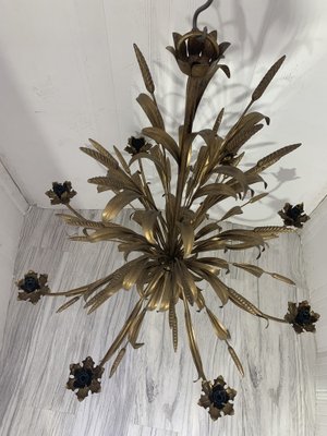 Lustre Néo-Renaissance Fer Forgé - Italie XIXe Siècle - Suspension Antique