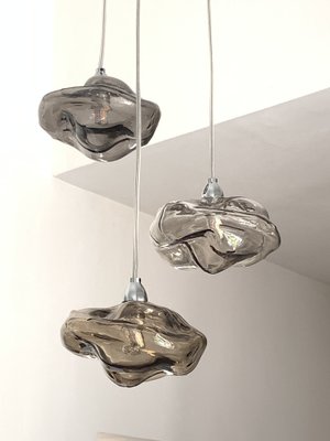 Italian Murano Glass Multicolors Handmade Glass Flush Mount from