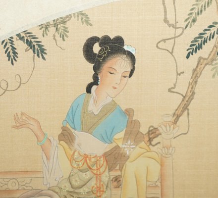 Silk painting chinese outlet