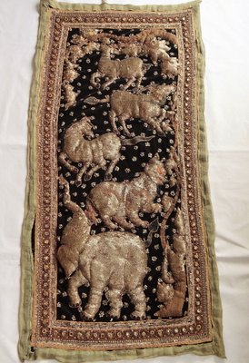 Vintage Indian Sequin Embroidery Tapestry for sale at Pamono
