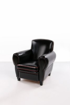 Leather Club Chair from La Lounge Atelier, 1980s for sale at Pamono - Main Image