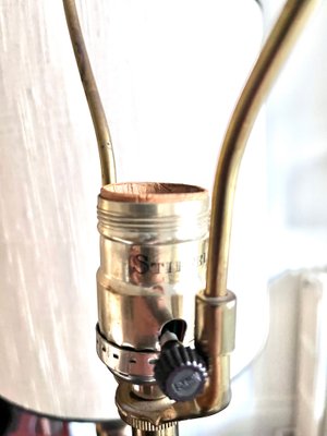 Large Brass Table Lamps from Stiffel 1960s Set of 2 for sale at