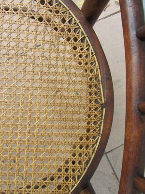 Austrian Bentwood & Cane Armchair from Josef Hofmann, 1900s for