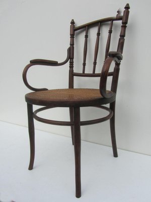 Austrian Bentwood & Cane Armchair from Josef Hofmann, 1900s for