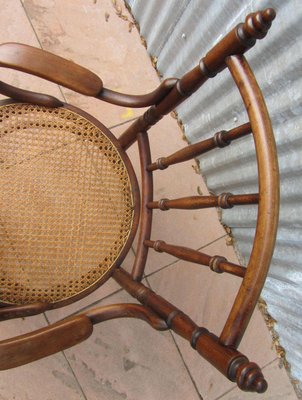 Austrian Bentwood & Cane Armchair from Josef Hofmann, 1900s for