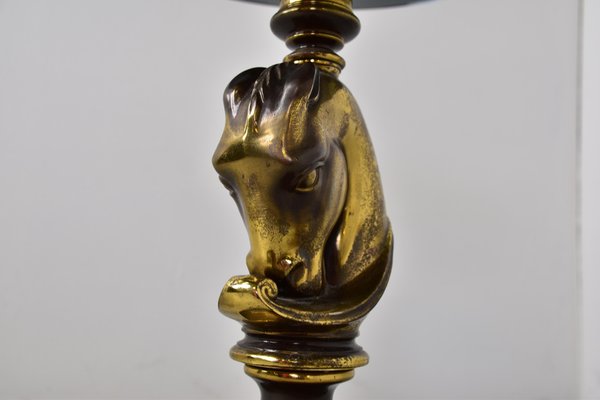 Brass Horse Head Side Table, 1970s for sale at Pamono