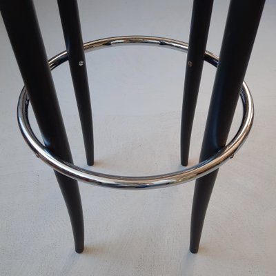 Black 204 RH Bar Stool from Thonet 1970s for sale at Pamono