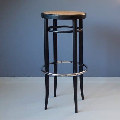 Black 204 RH Bar Stool from Thonet 1970s