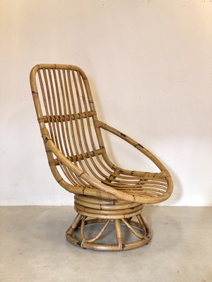 Bamboo swivel cheap rocking chair