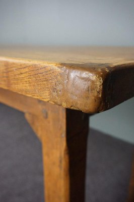 Long Antique Belgian Dining Table for sale at Pamono