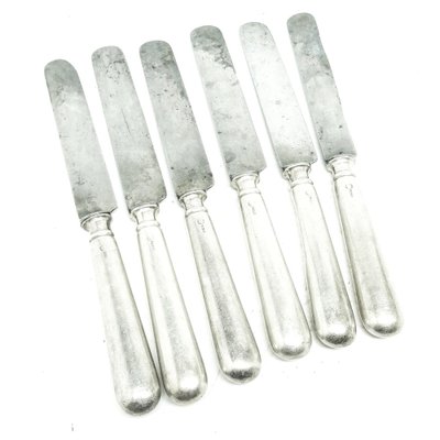 berndorf ナイフ　6本セット　ベルンドルフ　シルバープレート　ビンテージ Knifes by Berndorf, Germany, 1930s, Set of 6 for sale at Pamono